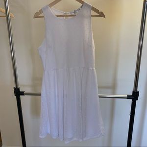 Elegant White Sleeveless Dress by Jessica Taylor